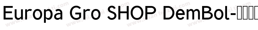 Europa Gro SHOP DemBol字体转换